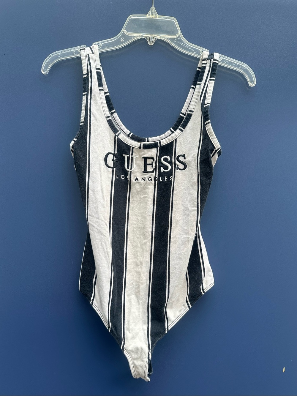 Vintage GUESS Originals 1981 Striped Bodysuit XS